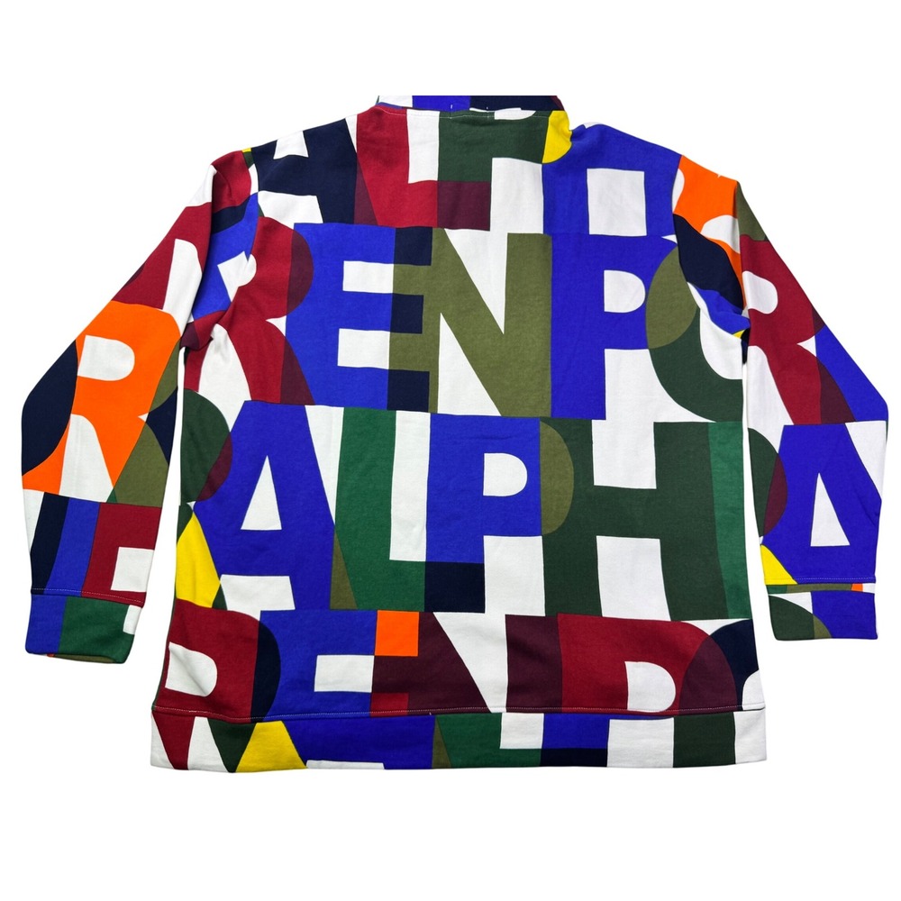 Polo Ralph Lauren Logo Monogram Fleece Hoodie Sweatshirt Mens Big and Tall 2XLT - Picture 12 of 12